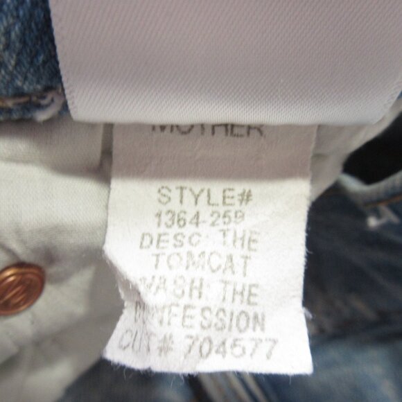 Mother Superior Tomcat in The Confession High Rise Destroyed Jeans 26 - Picture 7 of 9